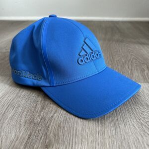 TaylorMade Golf Hat Adidas Flexfit Delta Size L XL Blue Fitted Baseball Cap